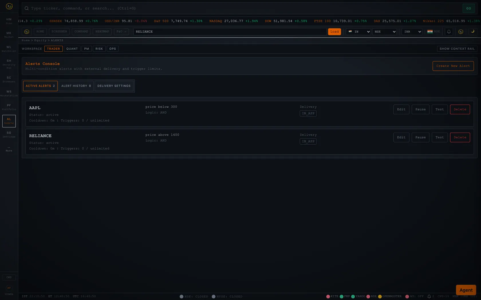 Alerts screenshot